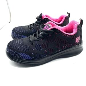 Larnmern sneakers steel toe black pink. SZ 8. NWOT